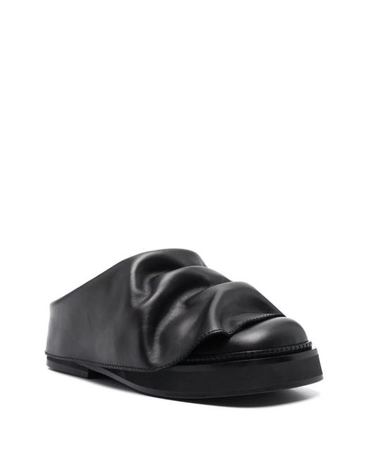 The Attico Multicolor Leather Square-Toe Mules