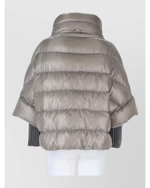Herno Gray Parka Coat