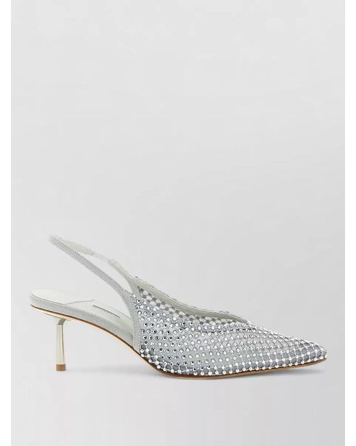 Le Silla Gray Gilda Slingback Pumps