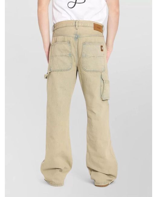 Amiri Natural Carpenter Denim Jeans Mid Rise Loop Detail for men