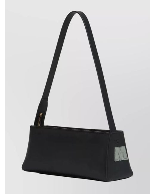 Marni Black Museo Baguette Leather Shoulder Bag
