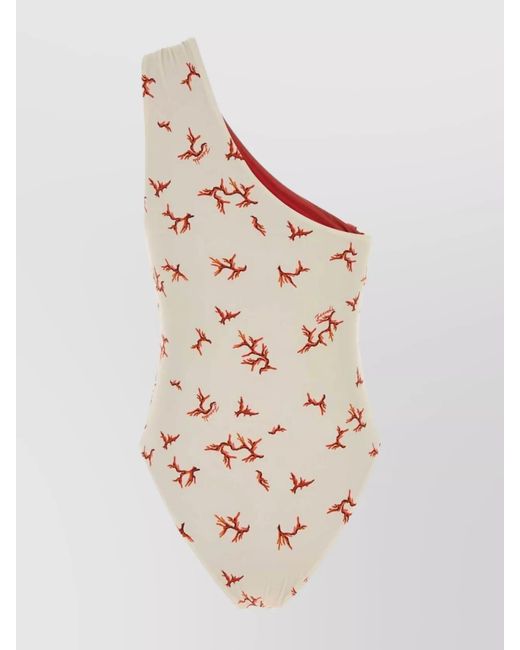 Fendi Natural Printed Swimsuit