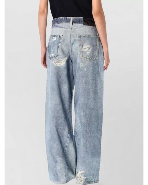 Our Legacy Blue Denim High-Rise Wide-Leg Trousers