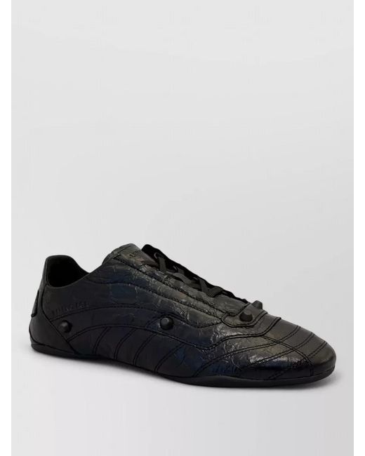 Balenciaga Black Silk Lace Sneakers Nylon Detail Sole for men