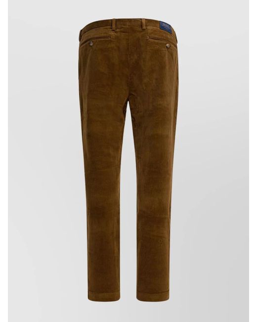 Polo Ralph Lauren Brown Cotton Straight-Leg Trousers for men
