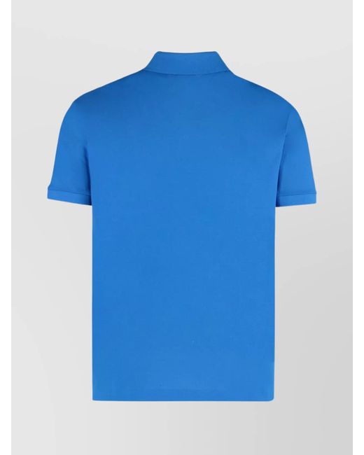 Paul & Shark Blue Cotton Piqué Short-Sleeve Polo Shirt for men