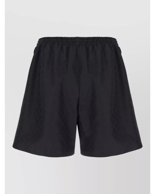 Gucci Blue Logo-Print Cotton Swim Shorts for men