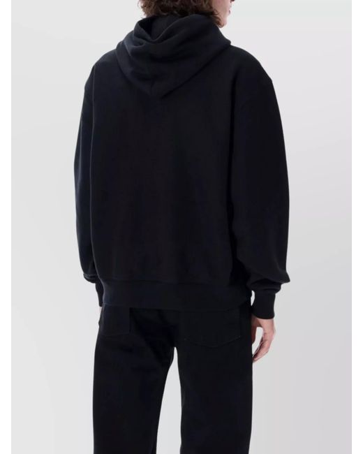 Burberry Blue Organic Cotton Loose-Fit Hoodie for men