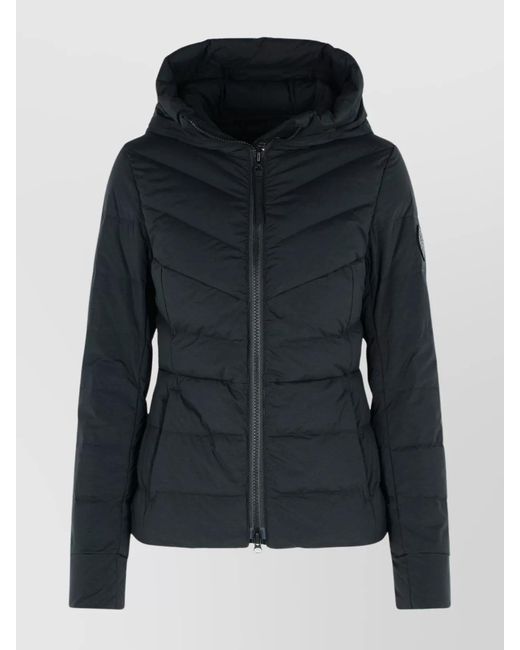 Canada Goose Black Down Hooded Puffer Jacket