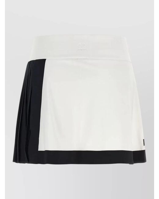 Goldbergh White Pleated Skort