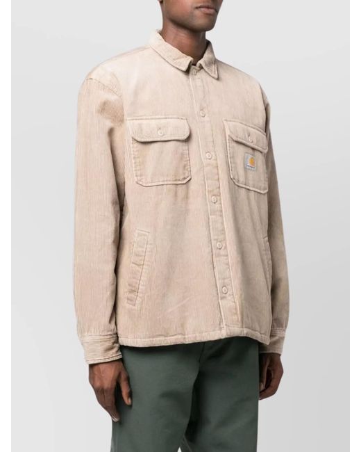 Carhartt Natural Corduroy Relaxed-Fit Shirt Jacket for men