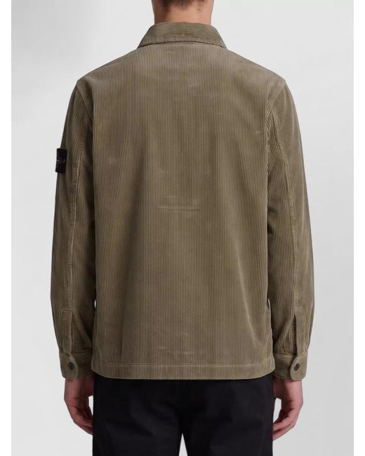Stone Island Brown Overshirt for men