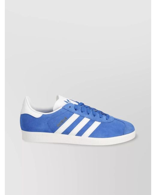 Adidas Blue Suede Leather Low-Top Sneakers