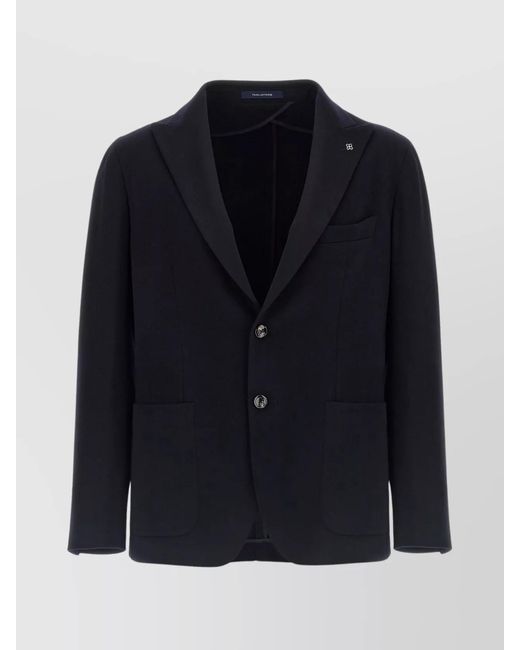 Tagliatore Blue Cashmere Blazer for men