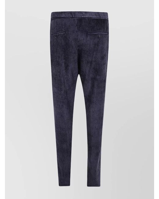 Emporio Armani Blue Straight-Leg Trousers for men