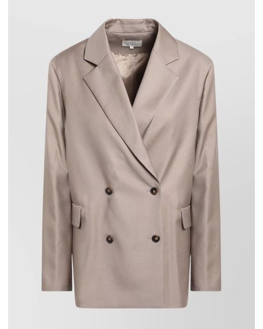 Loulou de Saison Natural Double Breasted Wool Jacket