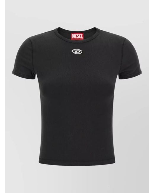 DIESEL Black Cotton Jersey T-Shirt