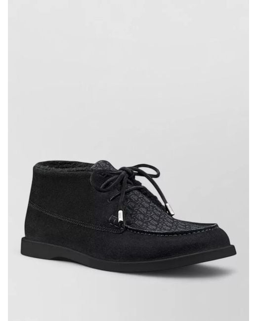 Dior Black Leather Boots for men