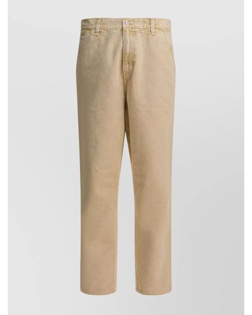 Carhartt Natural Organic Cotton Single Knee Straight-Leg Trousers for men