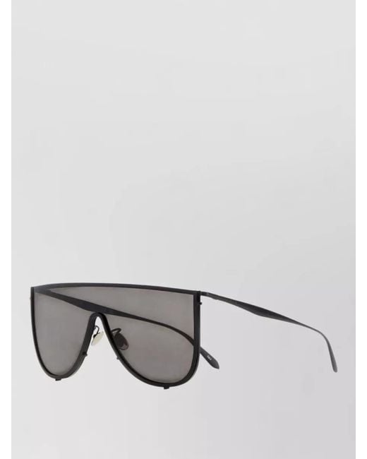 Alaïa Gray Metal Sunglasses Modern Frame Shape Lenses