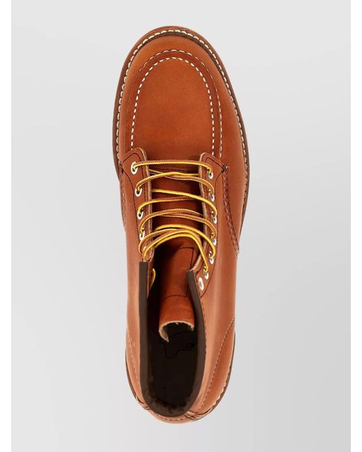 Red Wing Brown Leather Ankle Boots for men