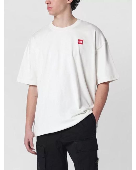 The North Face White Logo Patch T-Shirt for men