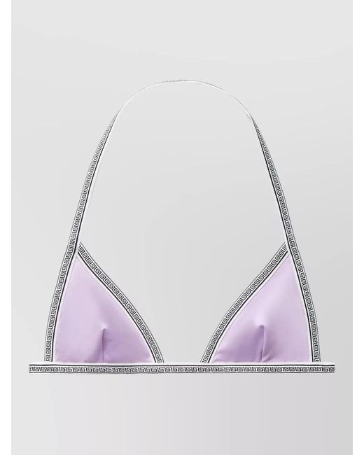 Versace Multicolor Greca Bikini Top