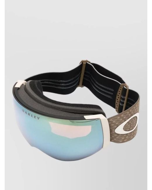 Oakley Blue Curved Lens Sunglasses Wide View Strap