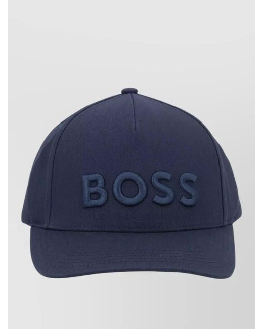 Boss Blue Cotton Cap for men