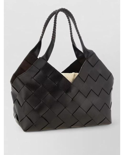 Dragon Diffusion Black Na Leather Tote Bag