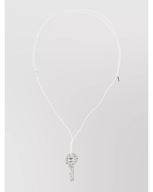 MM6 by Maison Margiela White Key Pendant Necklace