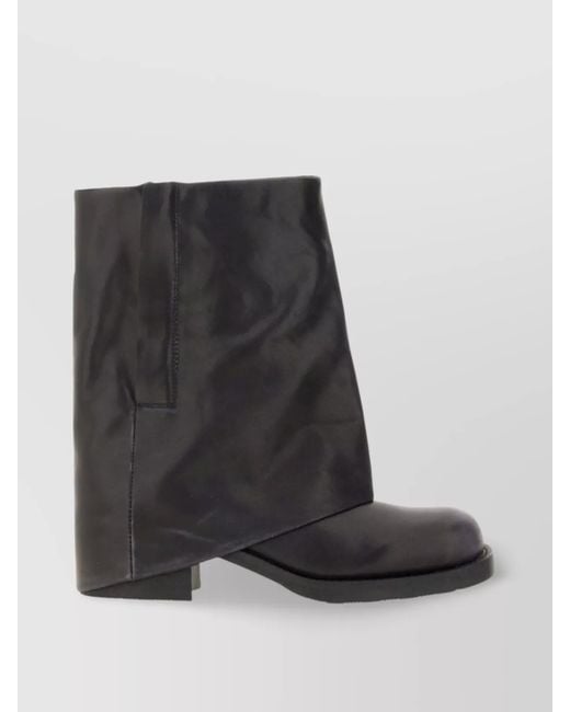 Ash Black Tijuana Ankle Block Round Toe