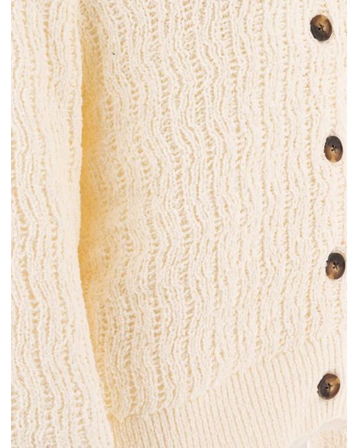 Loulou de Saison Natural Fine-Knit Cardigan