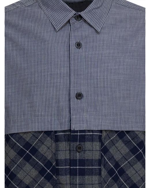 Comme des Garçons Blue Cotton Shirt for men