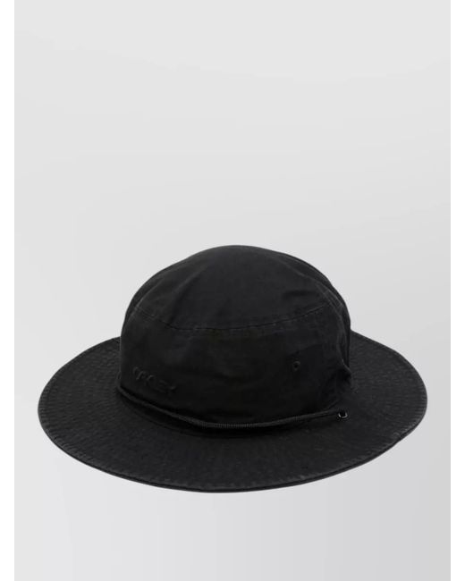 Oakley Black Cotton Drawstring Bucket Hat