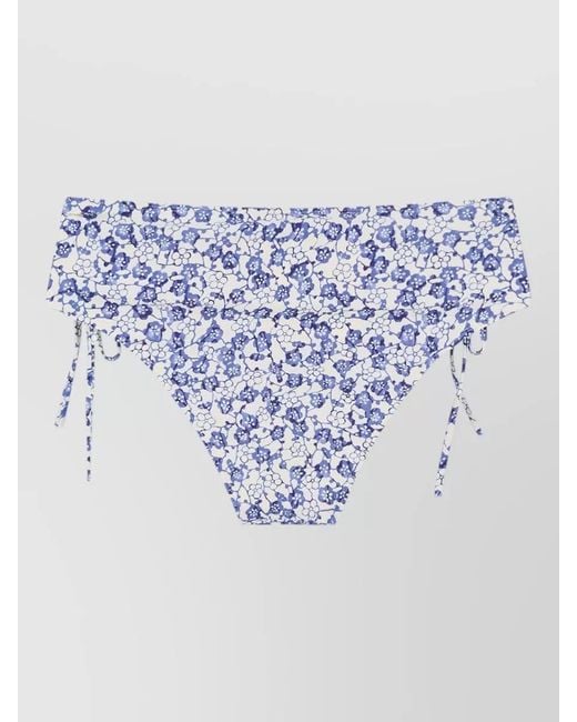 Isabel Marant Blue Prudi Bikini Bottom High Waist Side Ties