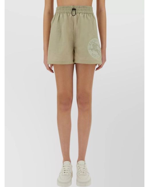 Burberry Green Short Shorts
