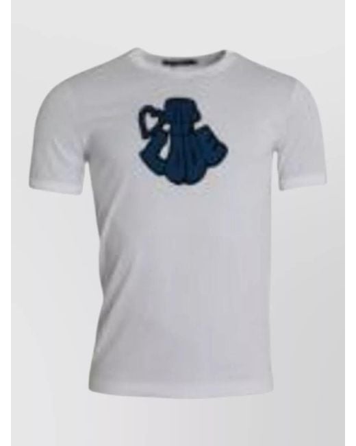 Dolce & Gabbana Gray King Love Crew Neck Short Sleeve T Shirt for men