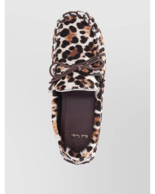 Paul Smith Multicolor Loafers Sonna Leopard Print Bow