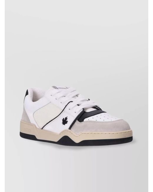 DSquared² Metallic Leather Low-Top Sneakers for men
