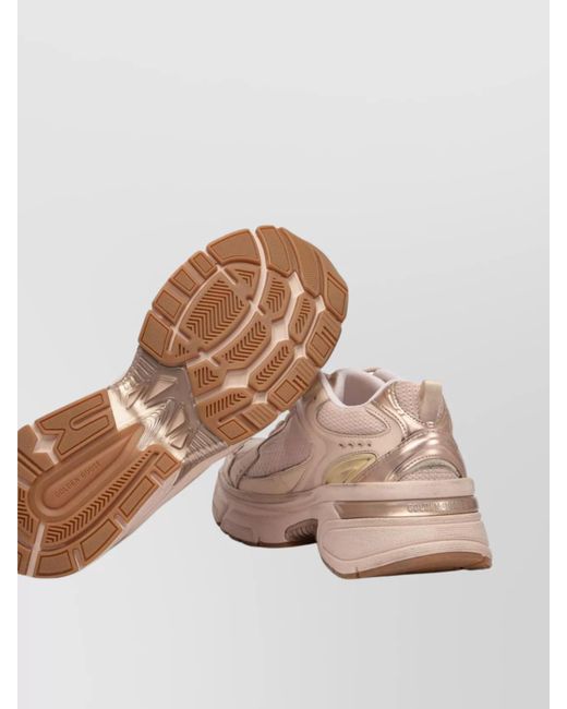 Golden Goose Deluxe Brand Pink Leather Low-Top Sneakers