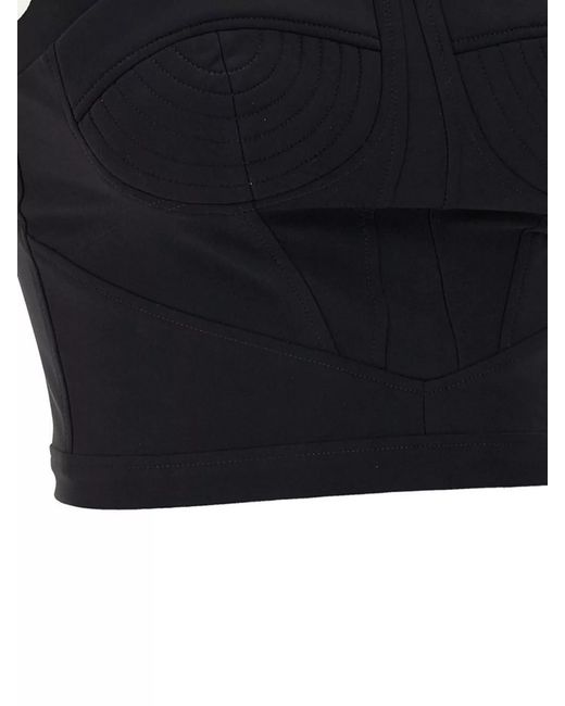 Nensi Dojaka Gray Shaped Top