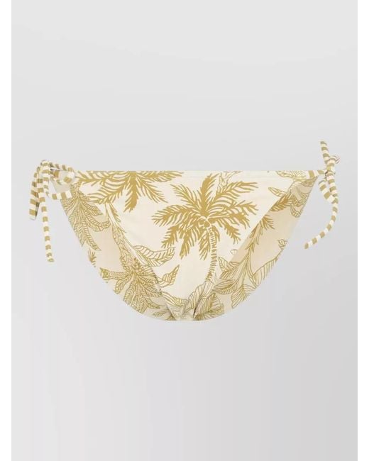 Eres Metallic Printed Mid-Rise Bikini Bottoms