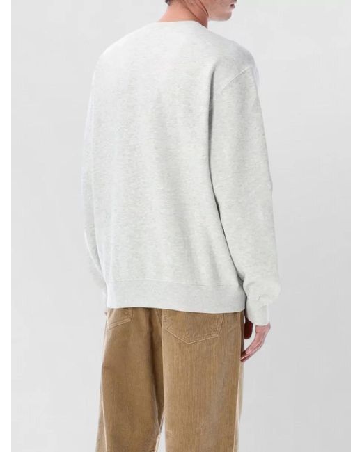 Carhartt Gray Heavyweight Jersey Crewneck Long Sleeve Sweatshirt for men
