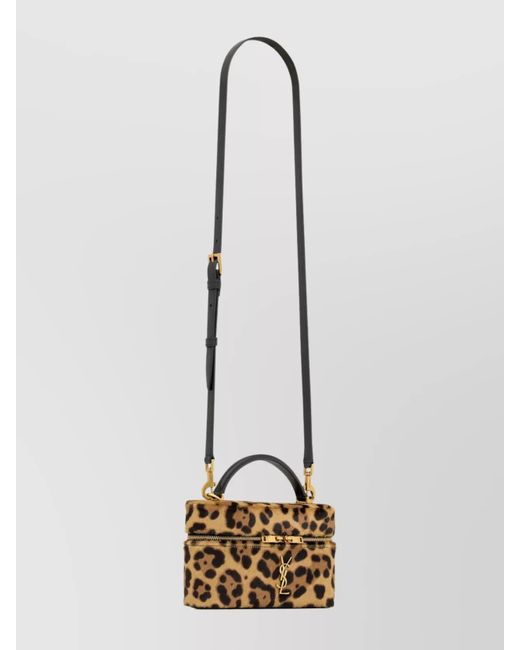Saint Laurent White Gaby Vanity Bag Calf Leather Shoulder Bag