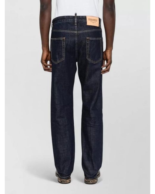 DSquared² Blue Straight-Leg Jeans for men