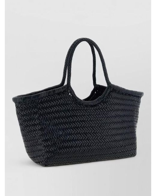 Dragon Diffusion Black Nantucket Big Leather Beach Bag