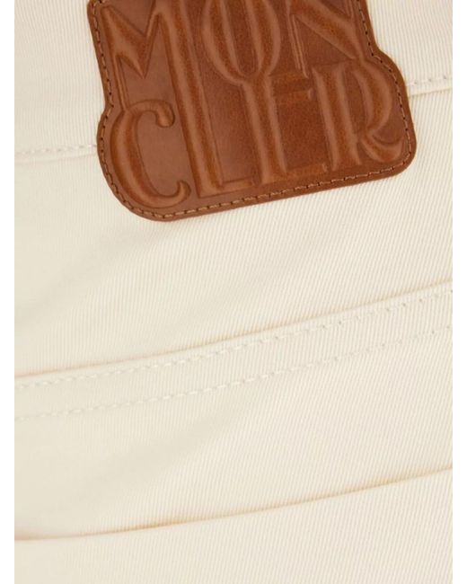 Moncler Natural Stretch Cotton Bermuda Shorts