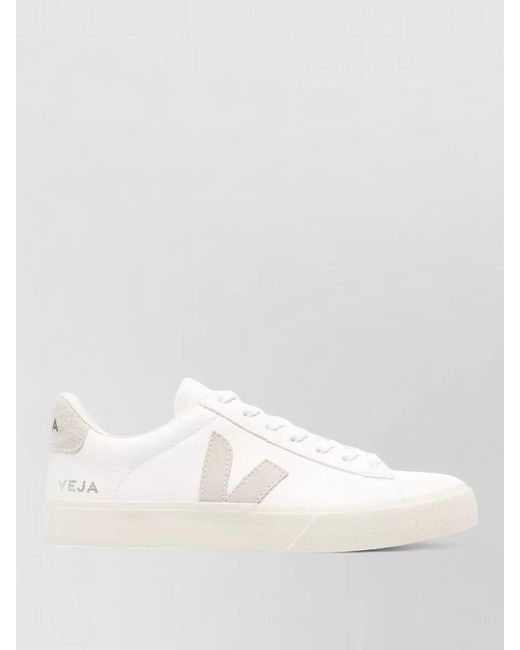 Veja White Leather Low-Top Sneakers for men