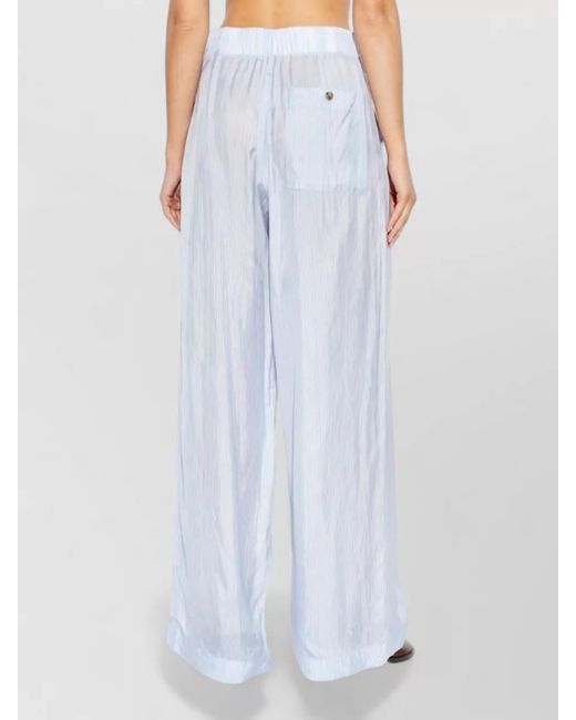 Dries Van Noten White Wide-Leg Trousers